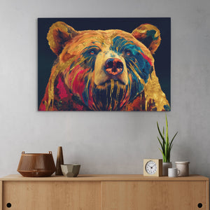 Bears Autumn Fire - Luxury Wall Art