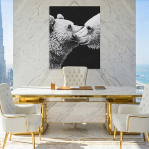 Bears Monochrome Embrace — Bears Monochrome Embrace King Lux Port 129