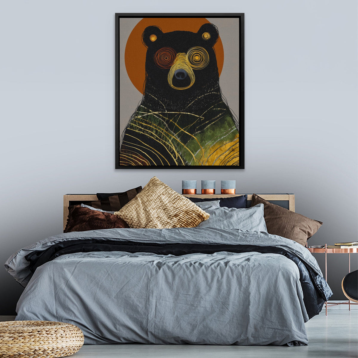 Bear's Spiral Trance - Luxury Wall Art