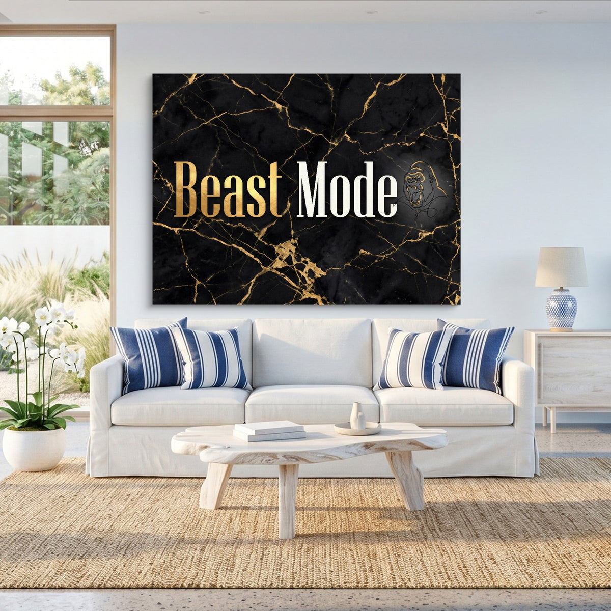 Beast Mode Golden - Luxury Wall Art