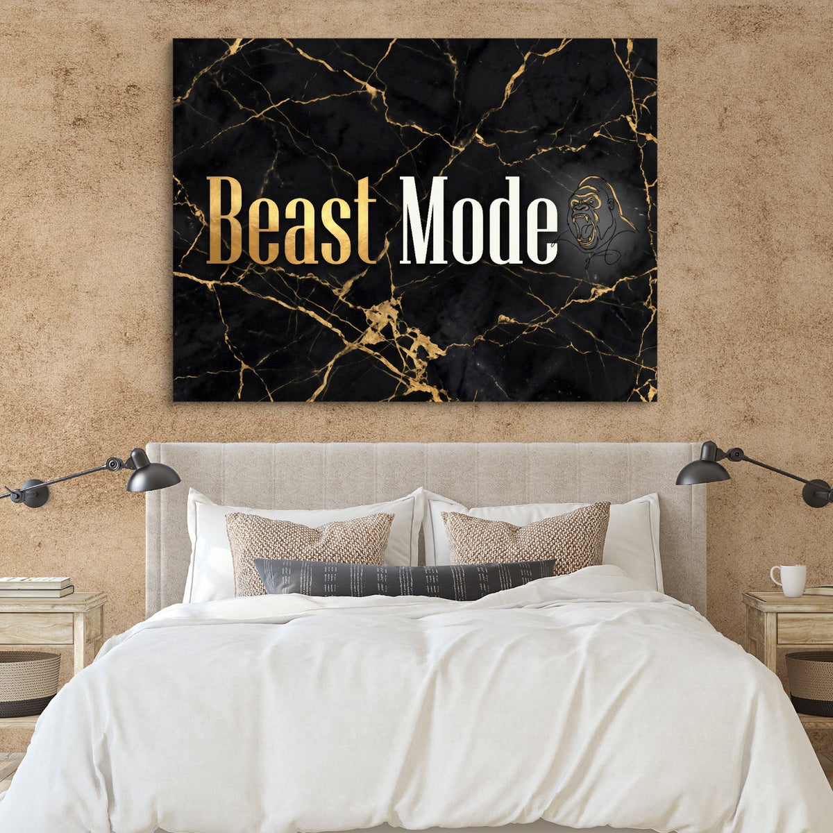 Beast Mode Golden - Luxury Wall Art