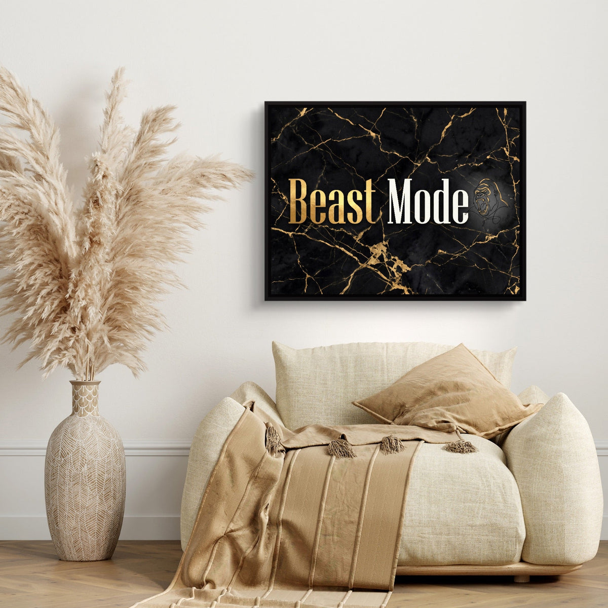 Beast Mode Golden - Luxury Wall Art
