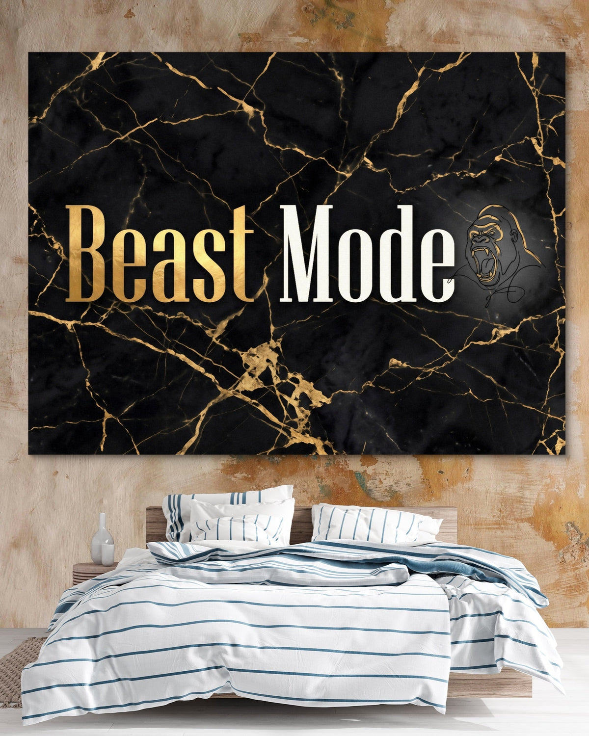 Beast Mode Golden - Luxury Wall Art
