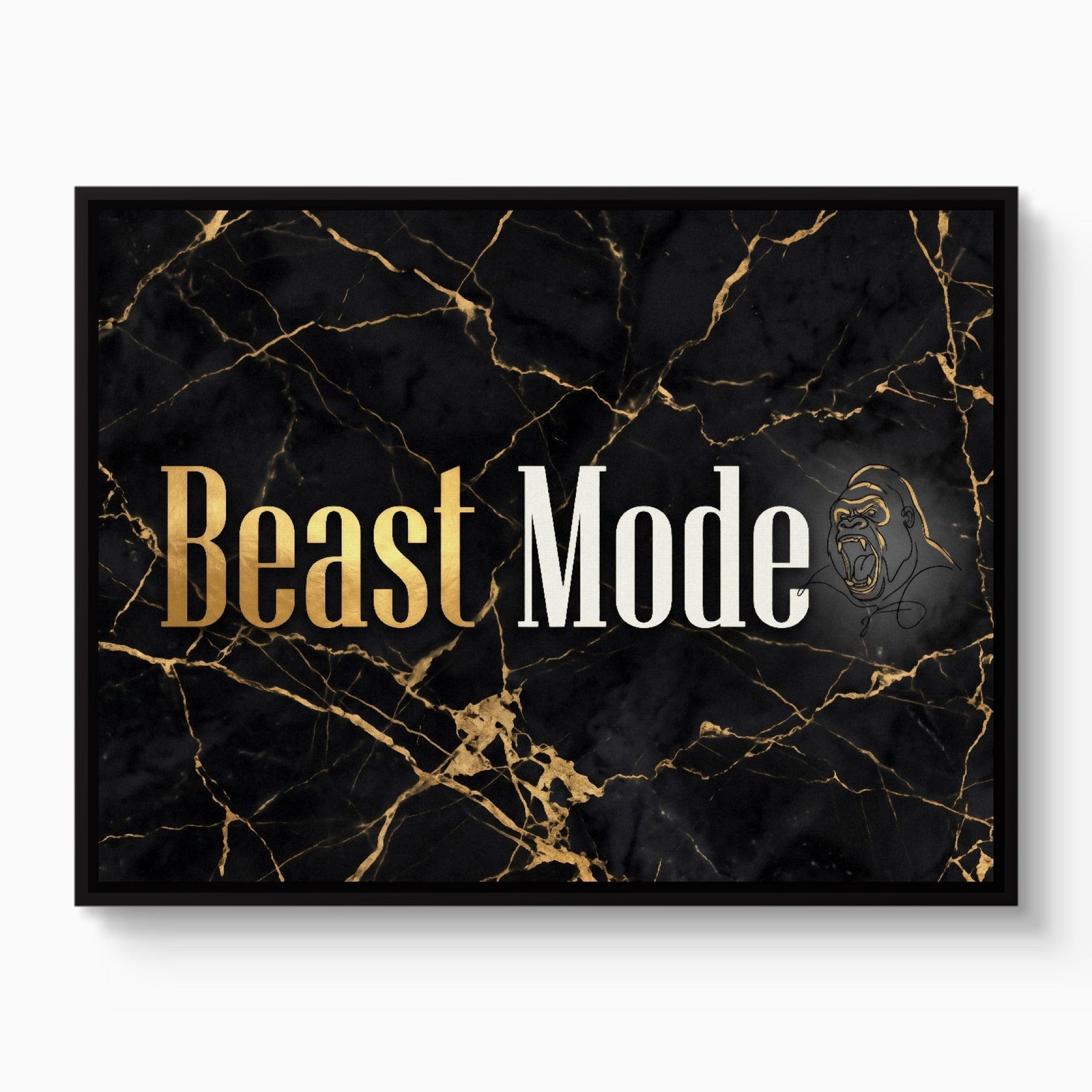 Beast Mode Golden - Luxury Wall Art
