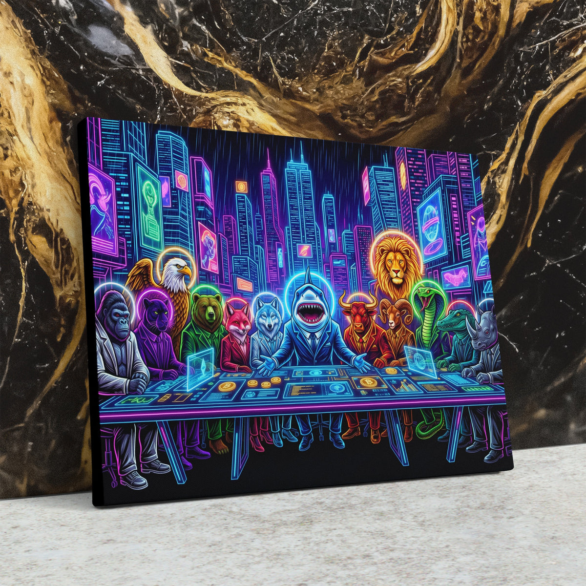 Beasts Cyberpunk Trades — Beasts Cyberpunk Trades Against Wall4x5 3 16