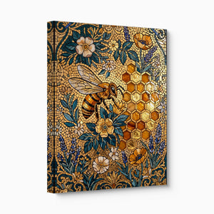 Bee Golden Mosaic - Luxury Wall Art