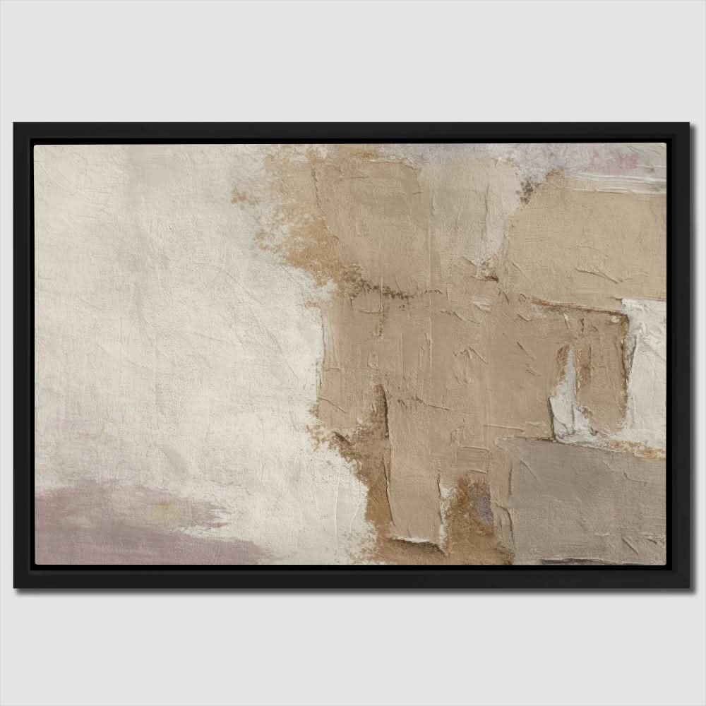 Beige Abstract Beige Abstract Minimalist Wall Art