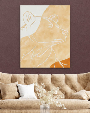 Beige Bear - Luxury Wall Art