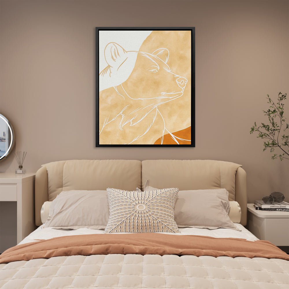 Beige Bear - Luxury Wall Art