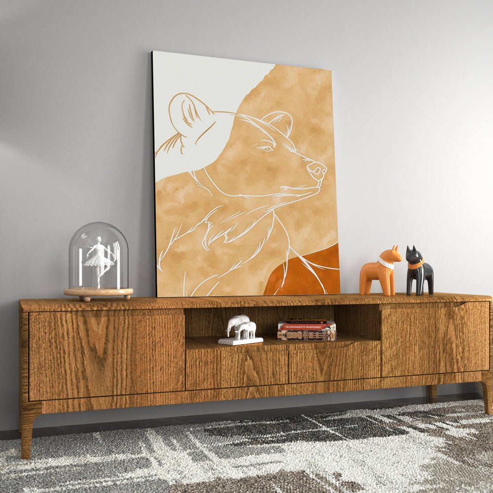 Beige Bear - Luxury Wall Art