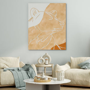 Beige Bear - Luxury Wall Art