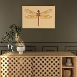 Beige Dragonfly - Luxury Wall Art