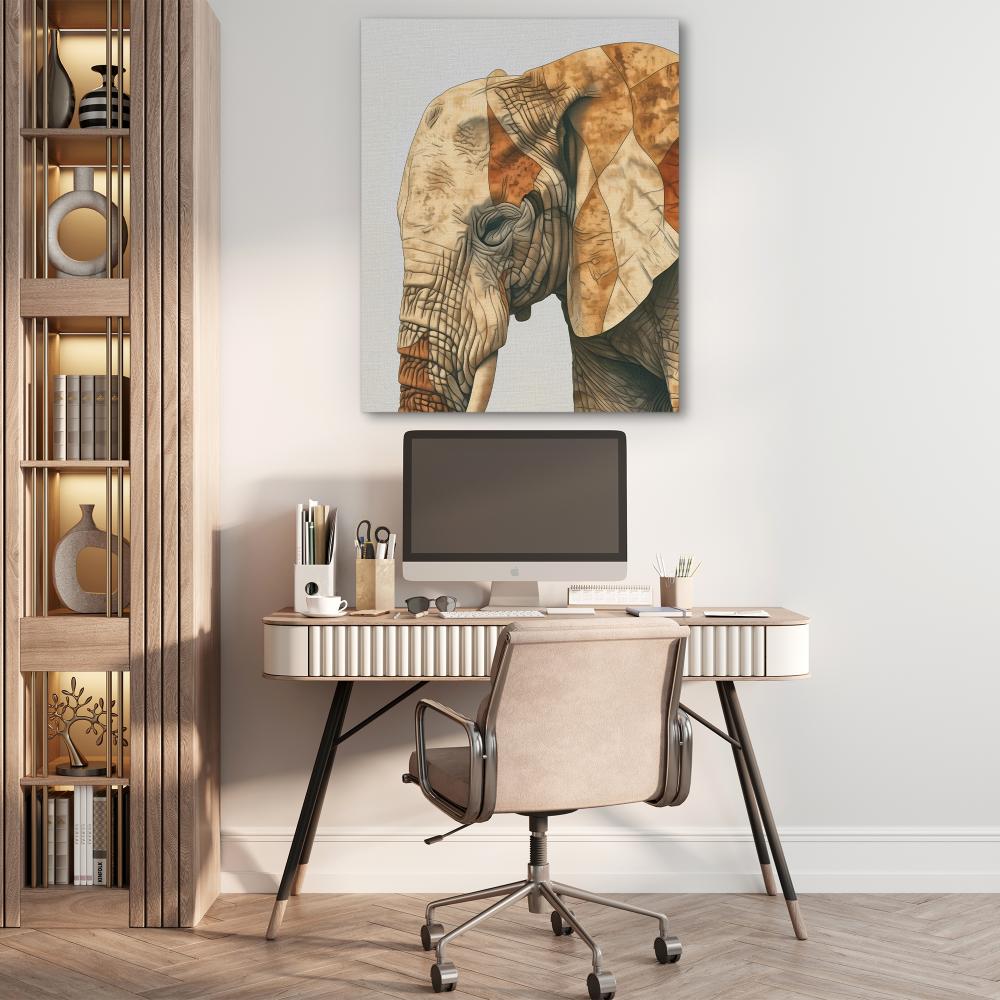Beige Elephant - Luxury Wall Art