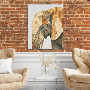 Beige Elephant - Luxury Wall Art