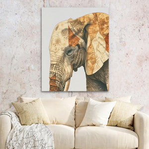 Beige Elephant - Luxury Wall Art