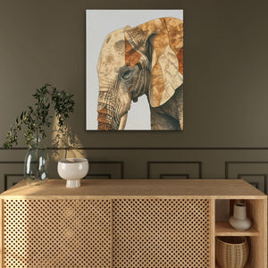 Beige Elephant - Luxury Wall Art