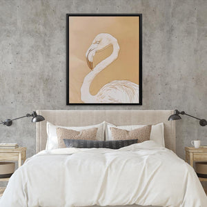 Beige Flamingo - Luxury Wall Art