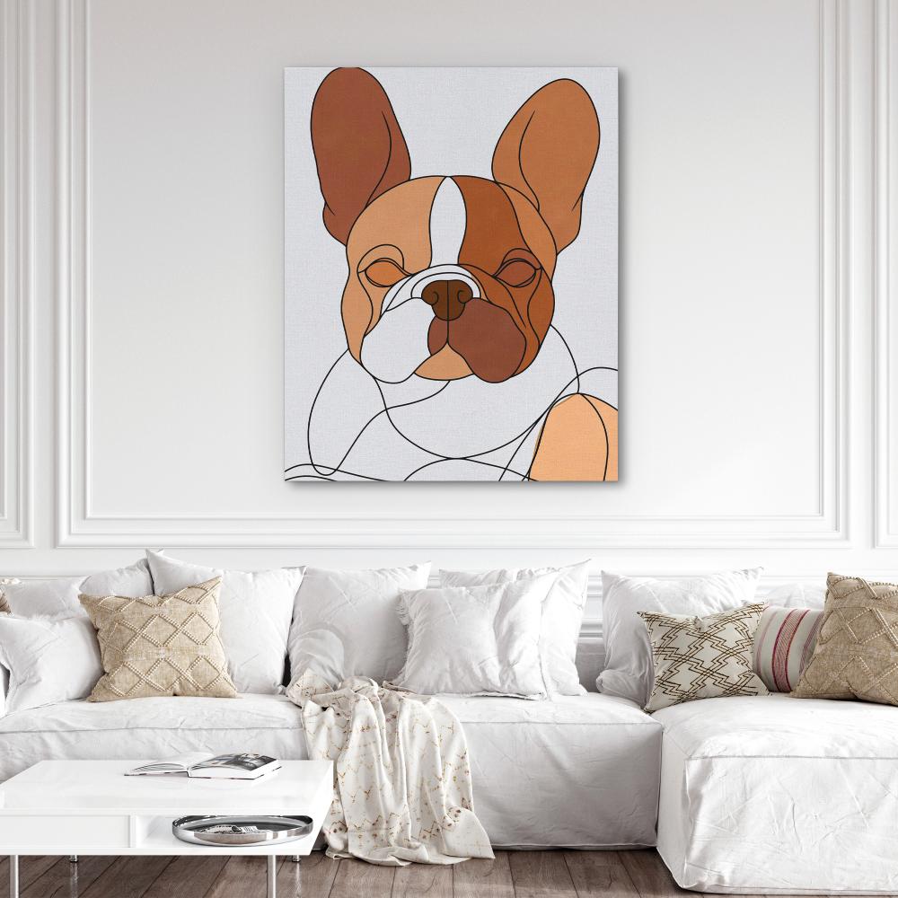 Beige Frenchie - Luxury Wall Art