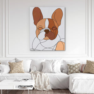 Beige Frenchie - Luxury Wall Art