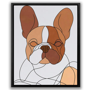 Beige Frenchie - Luxury Wall Art