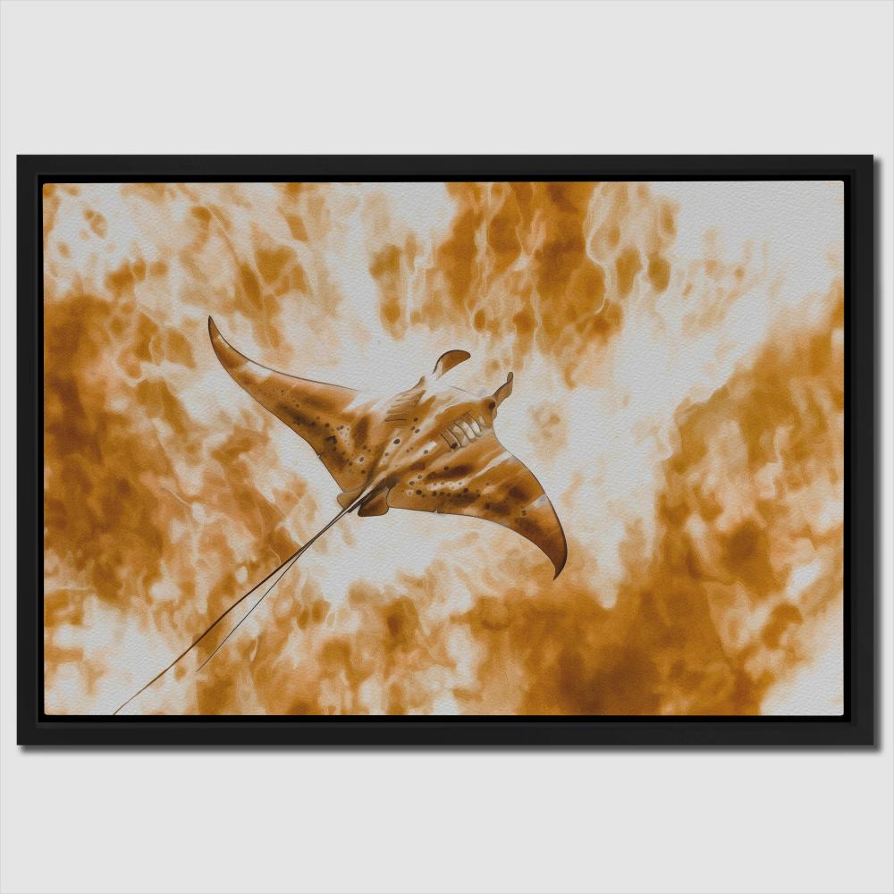 Beige Manta - Ray - Luxury Wall Art