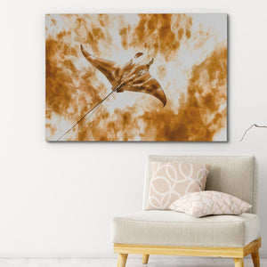 Beige Manta - Ray - Luxury Wall Art