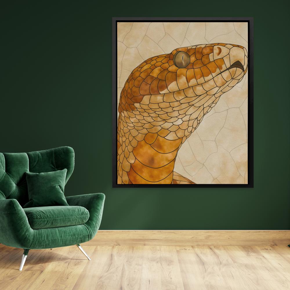 Beige Snake - Luxury Wall Art