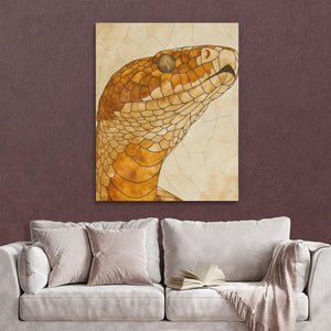 Beige Snake - Luxury Wall Art