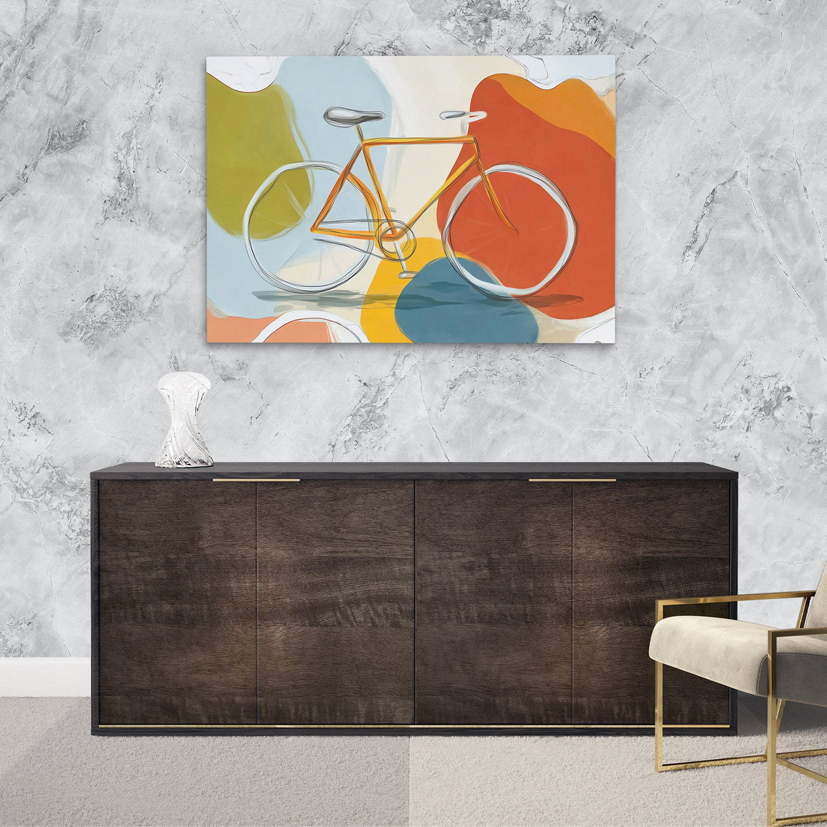 Bicycle in Motion - Luxury Wall Art