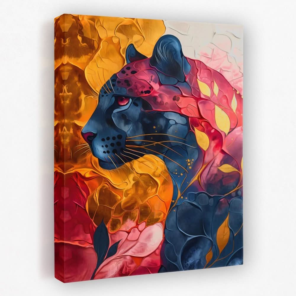 Big Cat Portrait - Animals Canvas Wall Art