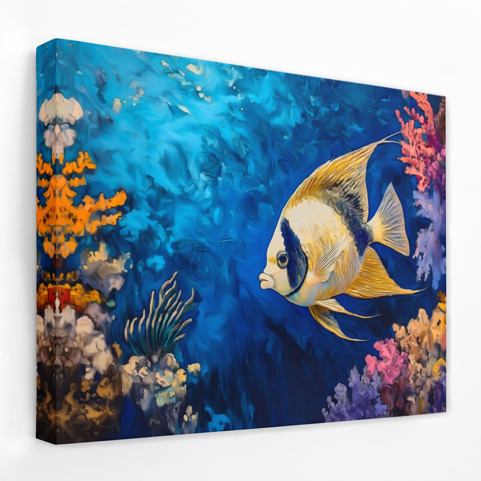 Big Lips Fish - Animals Canvas Wall Art