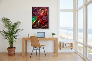 Billiards Serpent — billiards serpent office space with desk chair 1port flush print