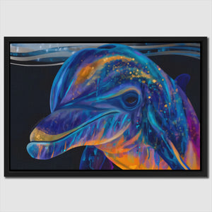 Bioluminescent Dolphin Dream - Luxury Wall Art