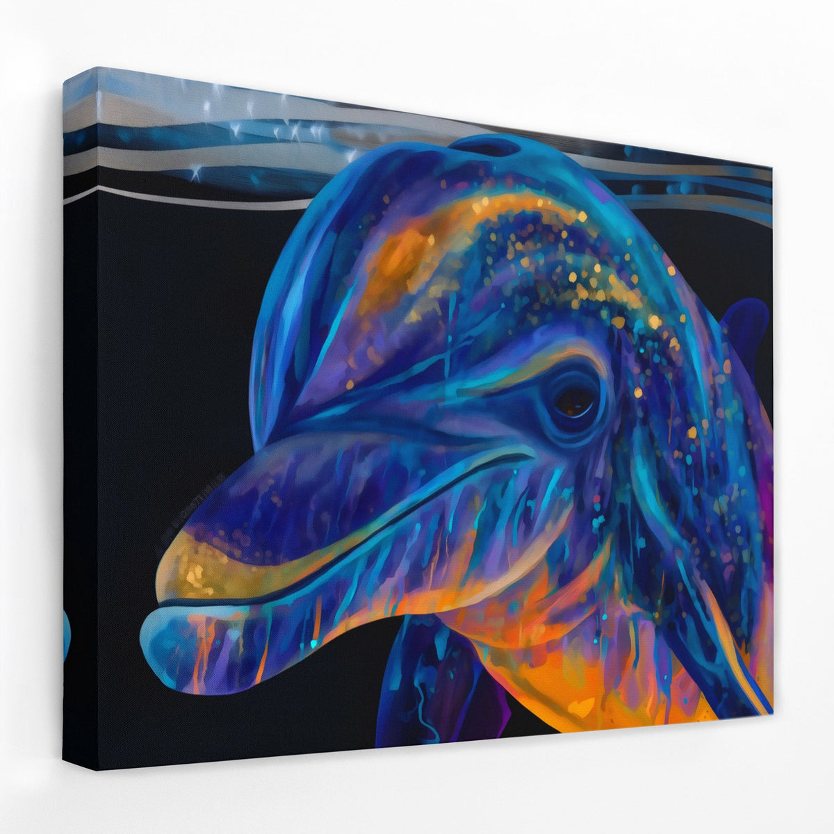 Bioluminescent Dolphin Dream - Luxury Wall Art