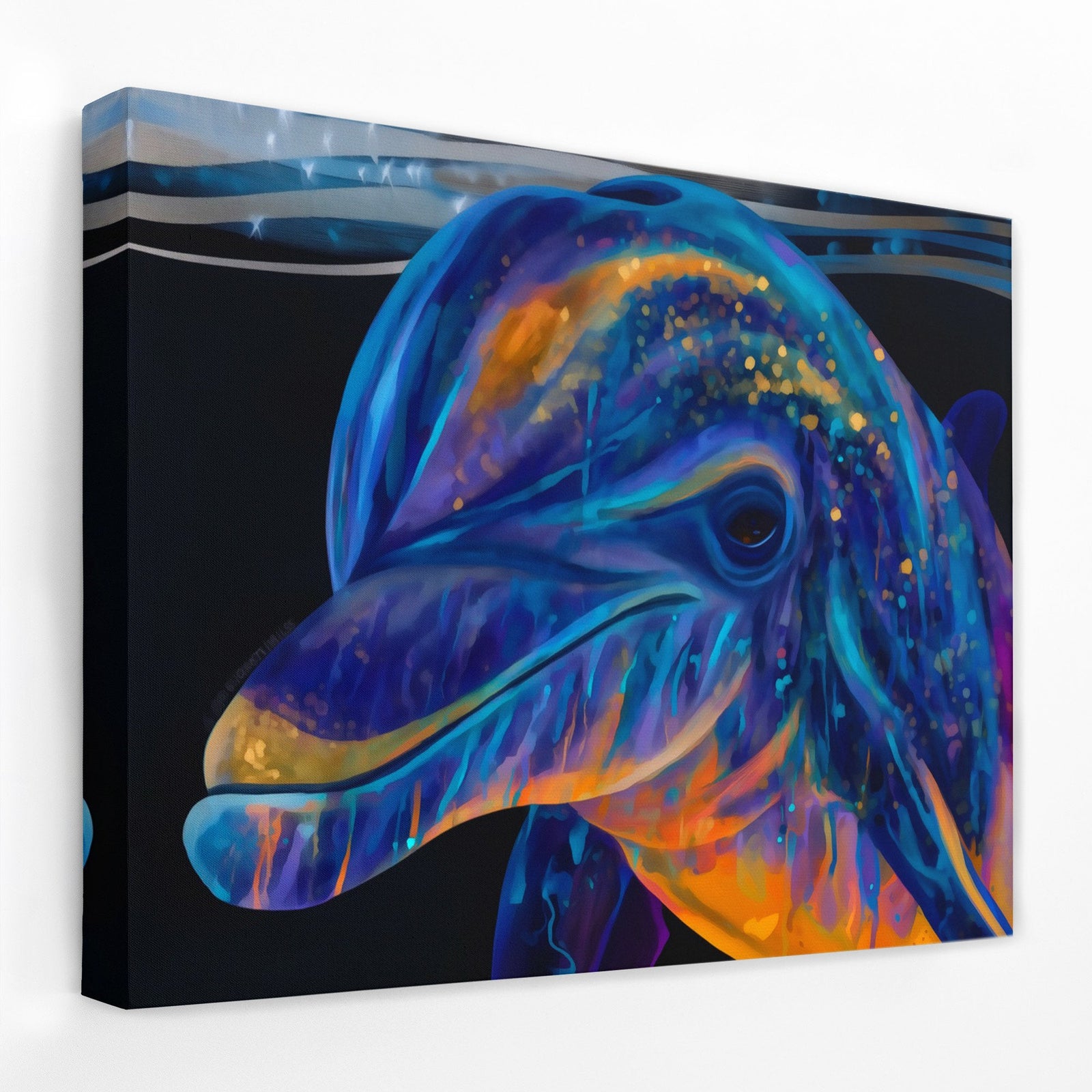 Bioluminescent Dolphin Dream - Luxury Wall Art