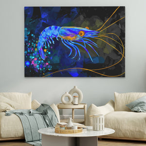 Bioluminescent Shrimp Rising - Luxury Wall Art