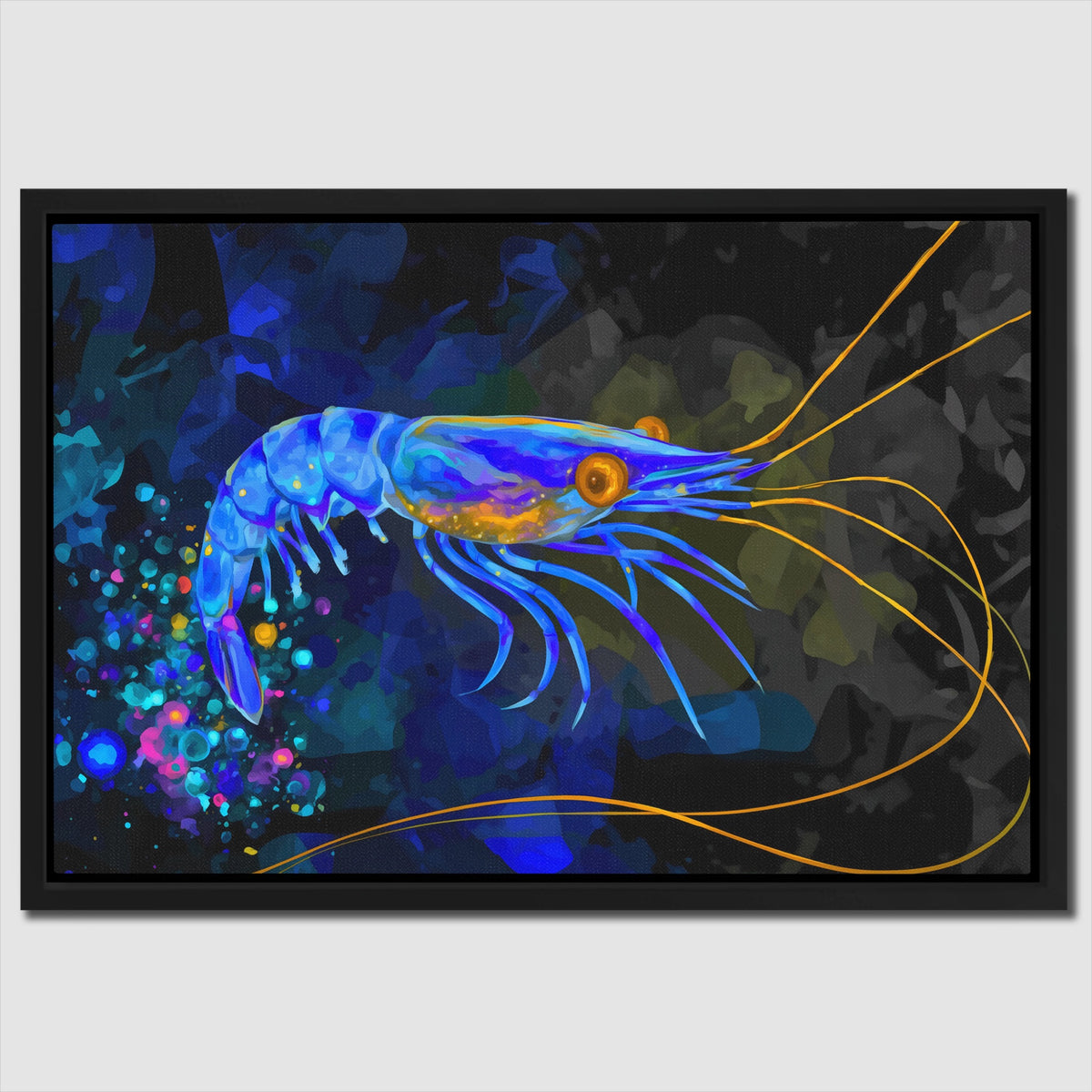 Bioluminescent Shrimp Rising — Bioluminescent Shrimp Rising Close Up Landscape 125