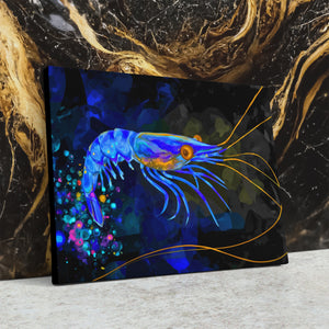 Bioluminescent Shrimp Rising — Bioluminescent Shrimp Rising Against Wall4x5 3 17