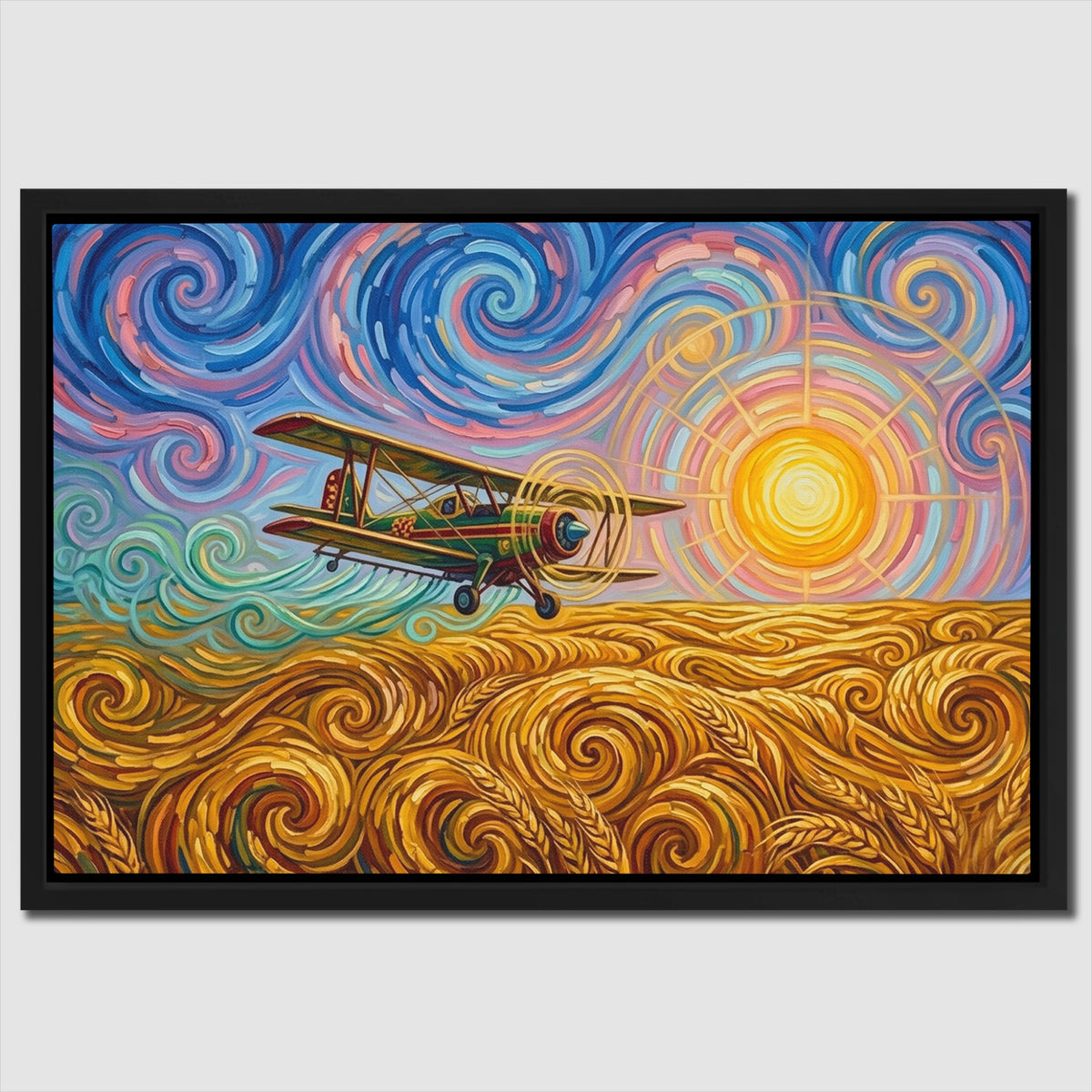 Biplane Starry Sunset — Biplane Starry Sunset Close Up Landscape 52
