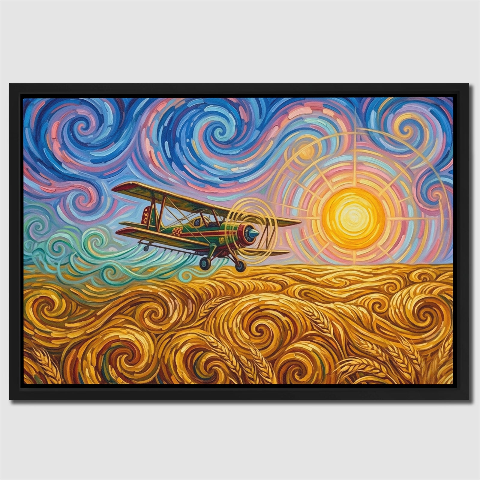 Biplane Starry Sunset — Biplane Starry Sunset Close Up Landscape 52