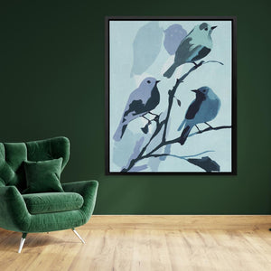 Birdie In Blue - Luxury Wall Art