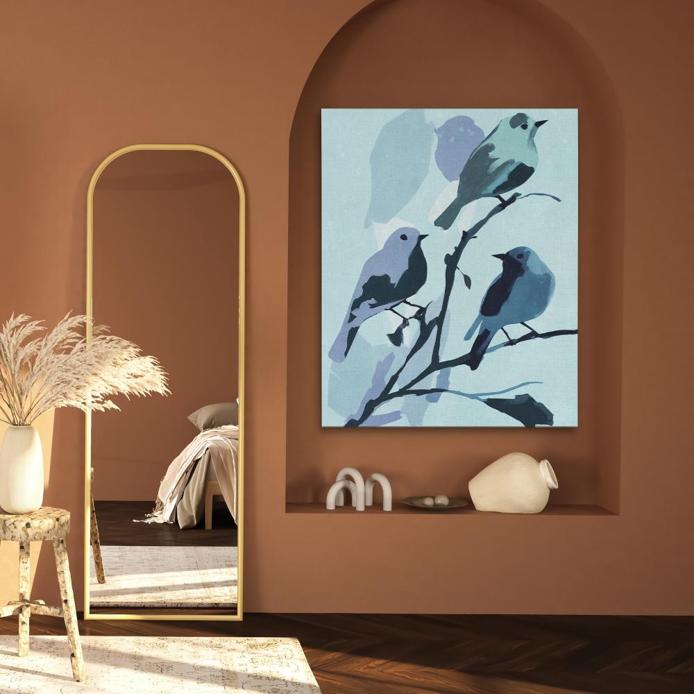 Birdie In Blue - Luxury Wall Art