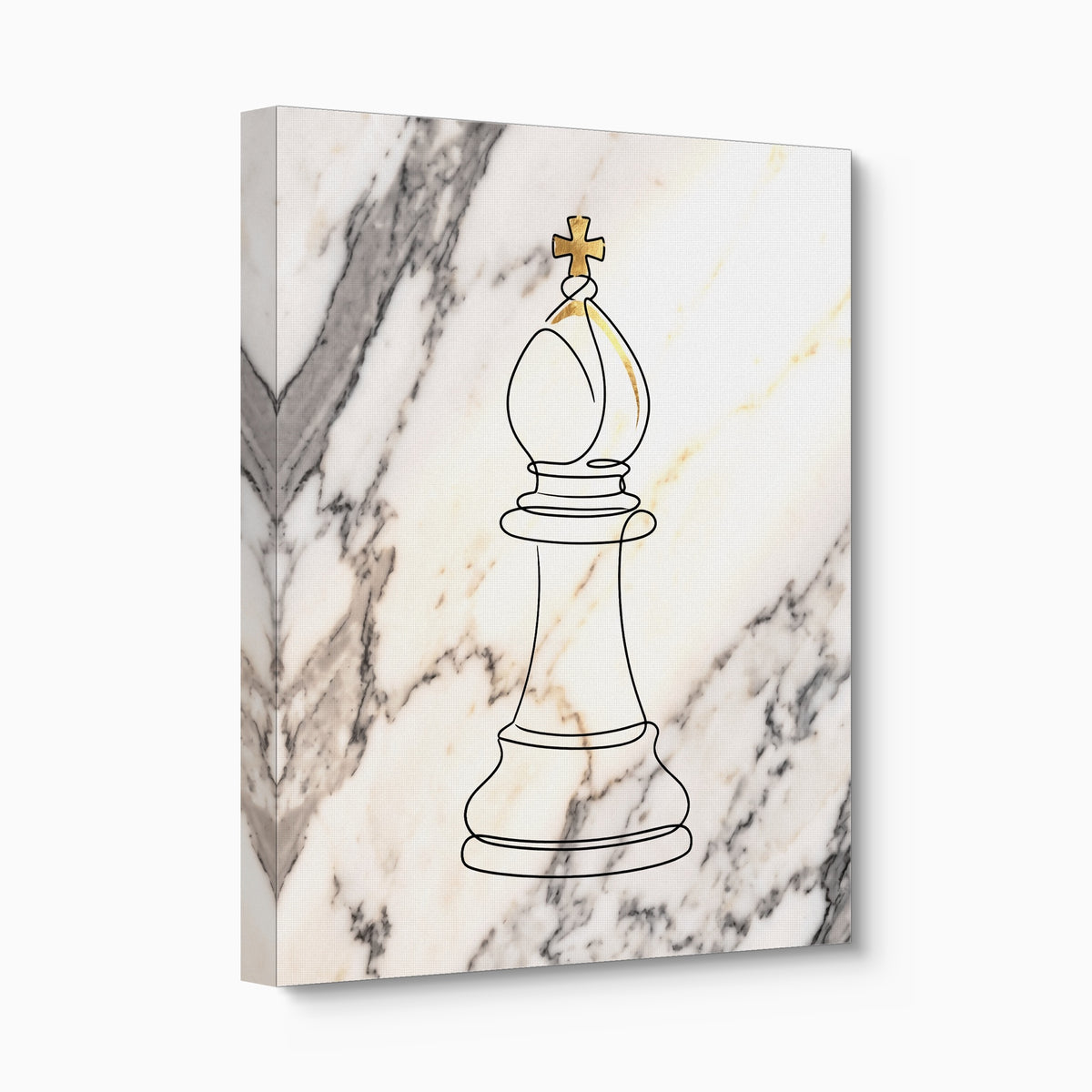 Bishop Golden Marble — bishop golden marble angled flush print