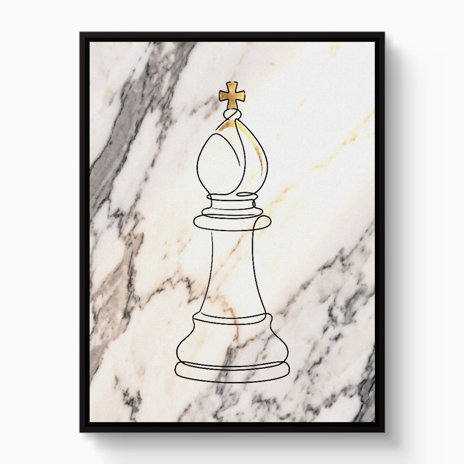 Bishop Golden Marble — bishop golden marble white studio framed black