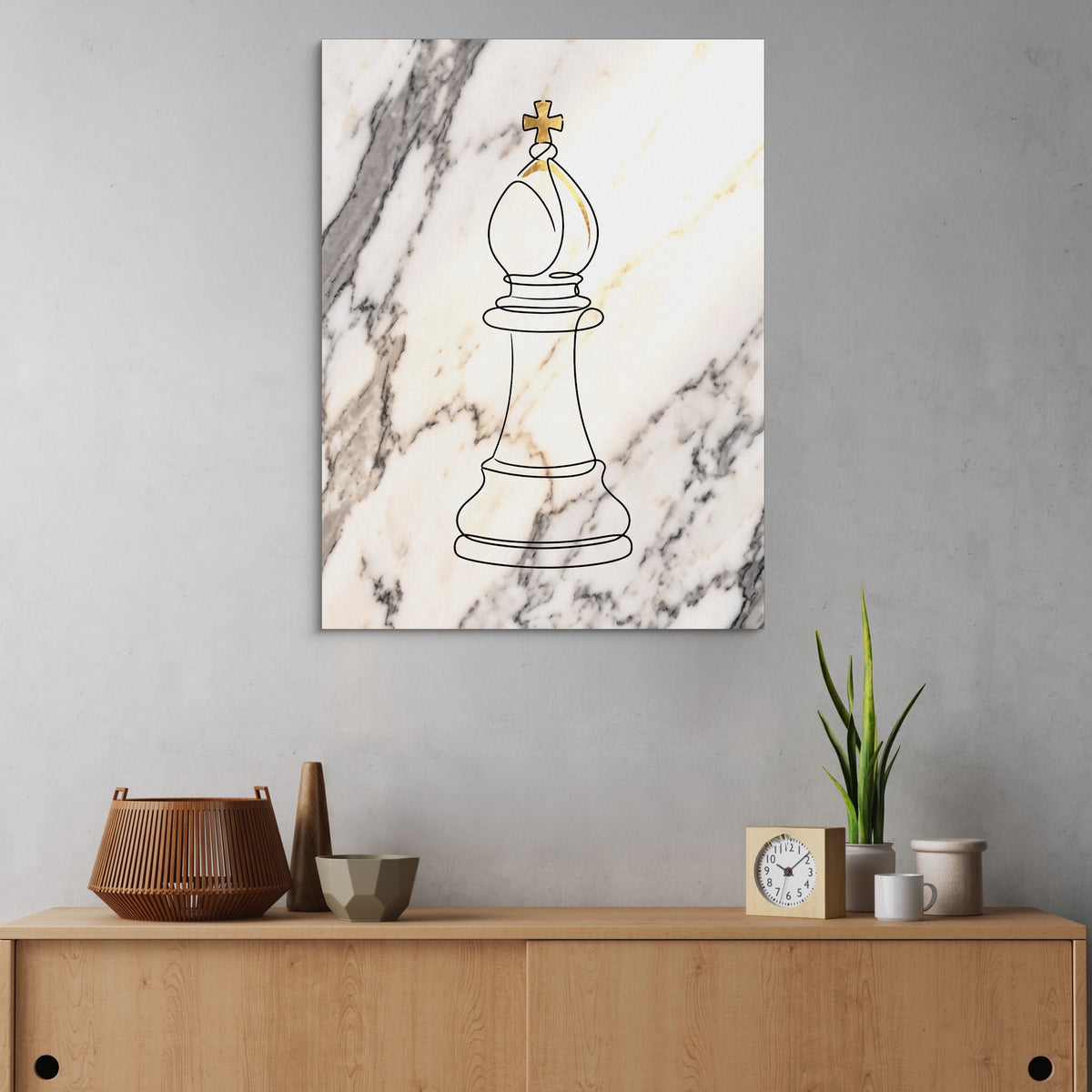 Bishop Golden Marble — bishop golden marble sq land cactus wall 1port flush print