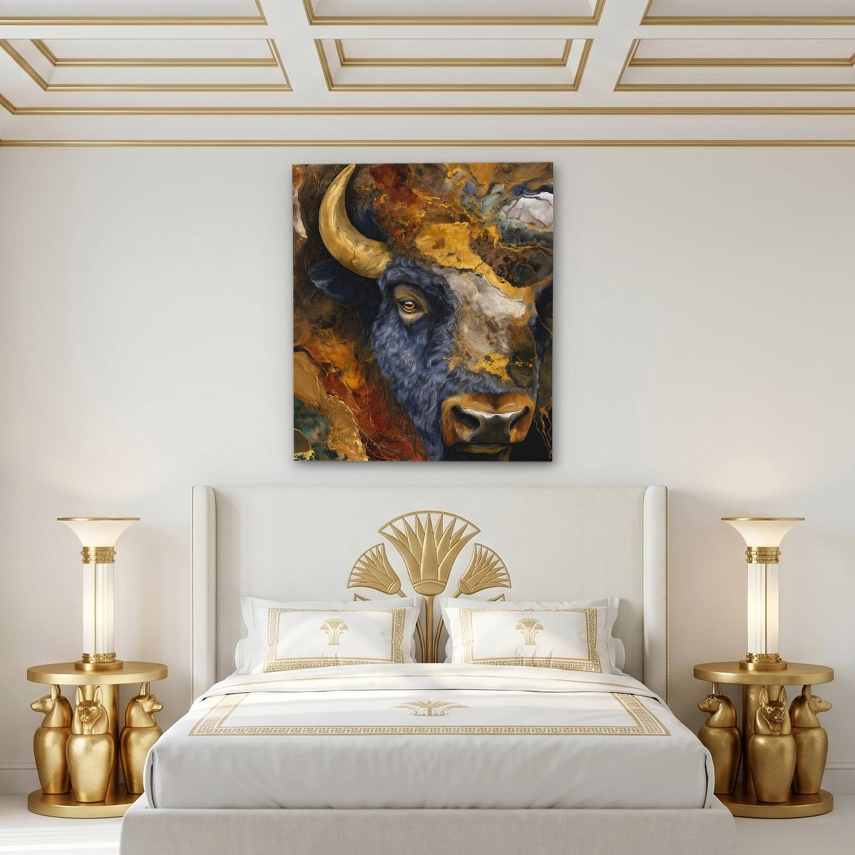 Bison Geological Layers - Luxury Wall Art