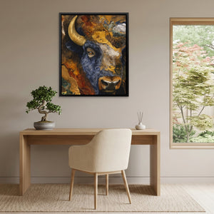 Bison Geological Layers - Luxury Wall Art