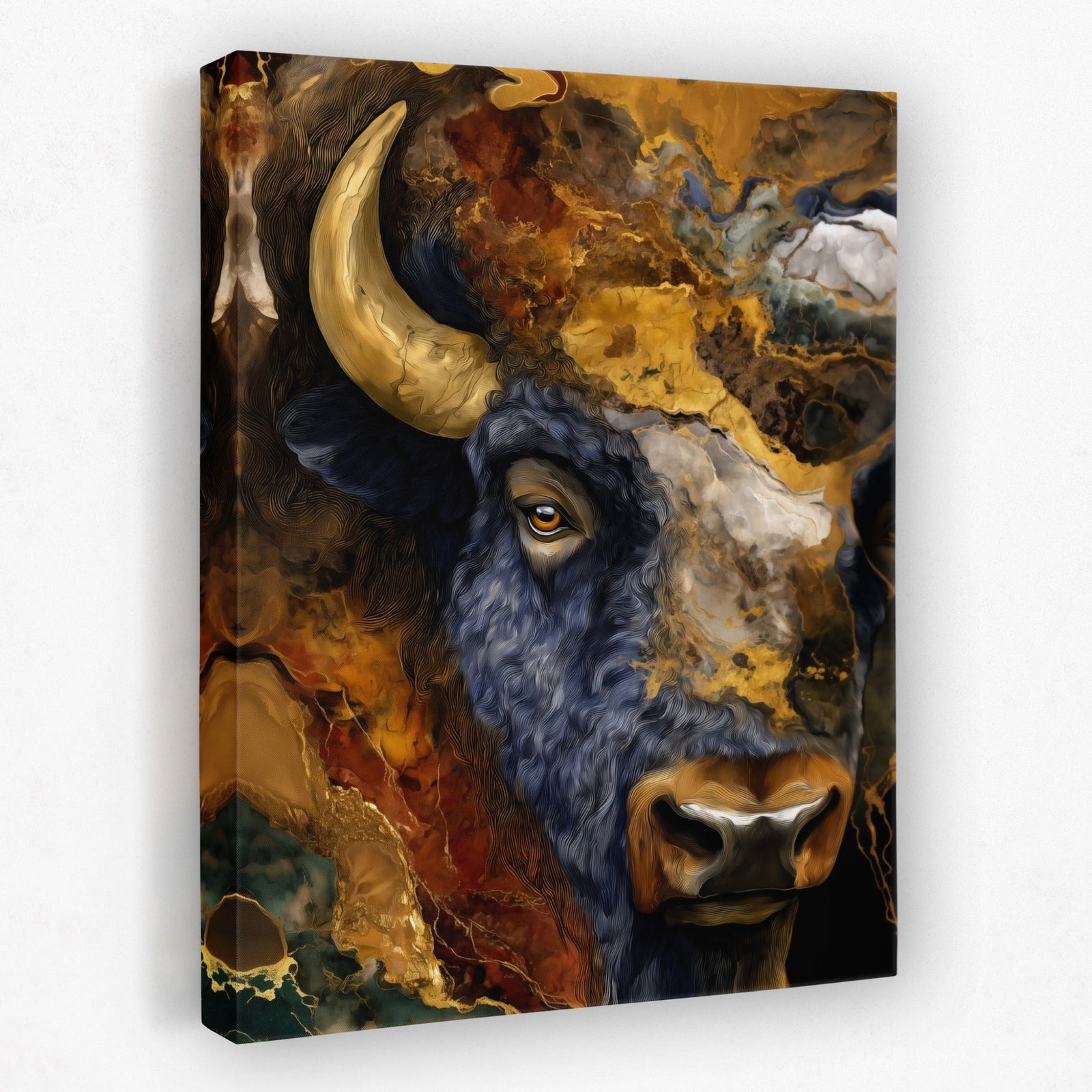 Bison Geological Layers - Luxury Wall Art