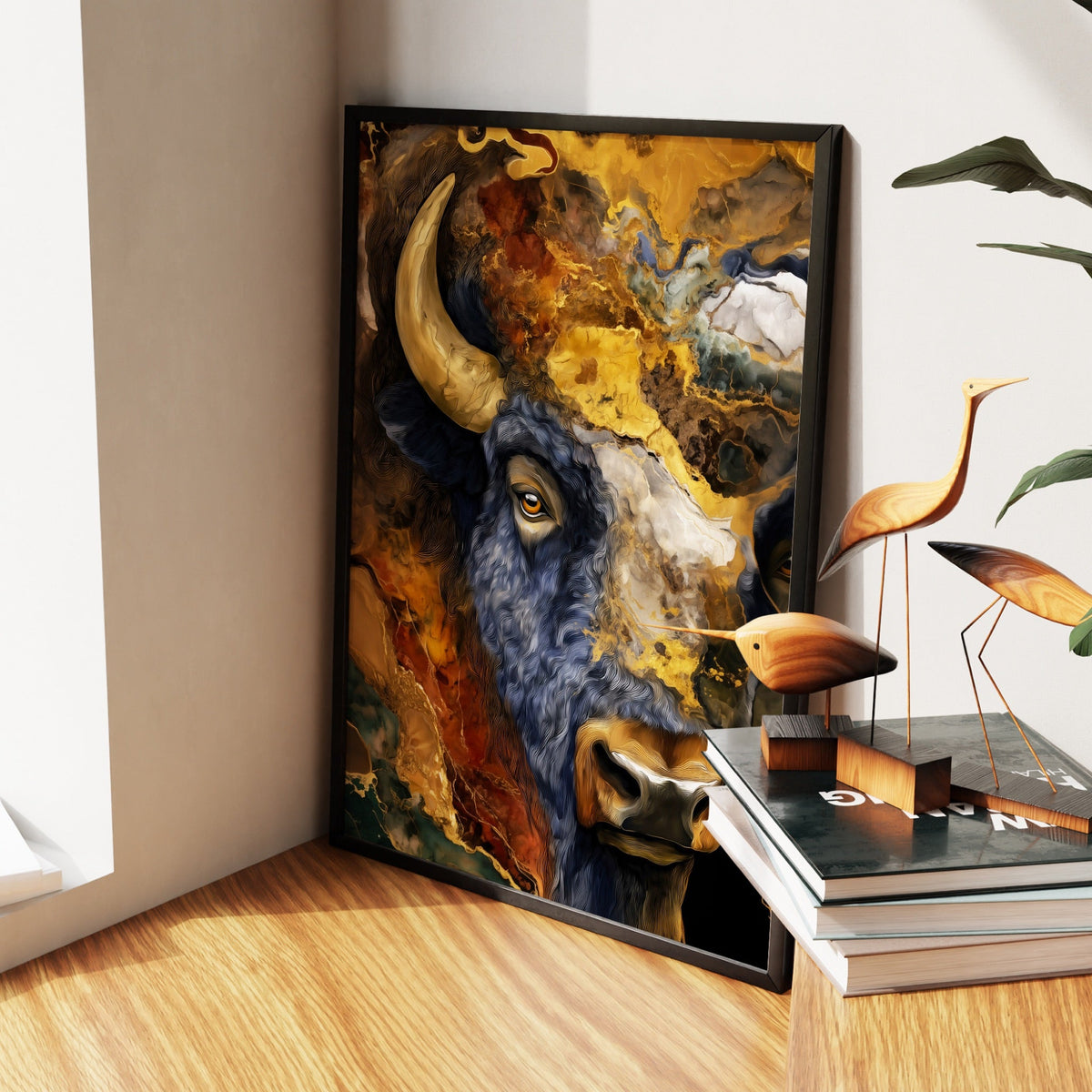 Bison Geological Layers - Luxury Wall Art