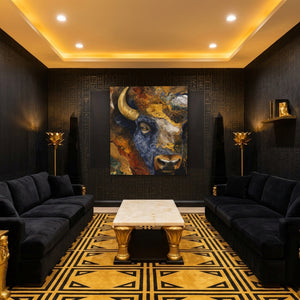 Bison Geological Layers - Luxury Wall Art